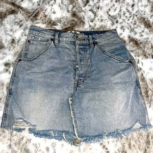 High rise Jean skirt, free people